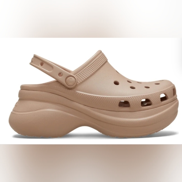 Crocs Tan Crush Platform Clogs Women's Size 9 Men's Size 7 NWT MSRP $64.99 - Picture 2 of 10